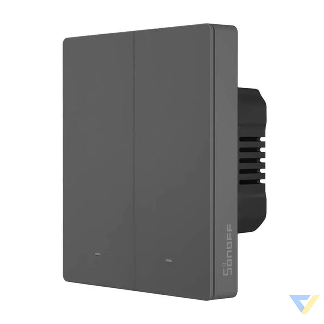 Smart WiFi wall switch SONOFF M5 2C 80 (2 channel for frame graphite) Switches