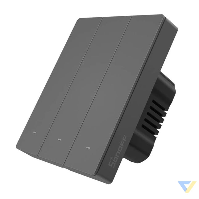 Smart WiFi wall switch SONOFF M5 3C 80 (3 channel for frame graphite) Switches