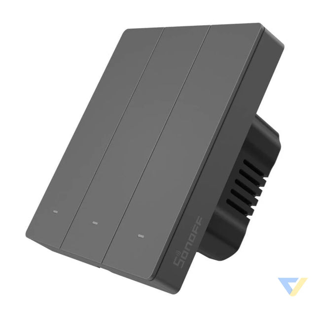 Smart WiFi wall switch SONOFF M5 3C 80 (3 channel for frame graphite) Switches