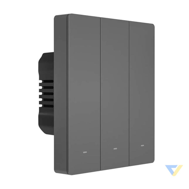 Smart WiFi wall switch SONOFF M5 3C 80 (3 channel for frame graphite) Switches