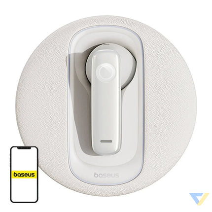 Smart wireless earpiece for car Baseus CM10 (white) Bluetooth headsets
