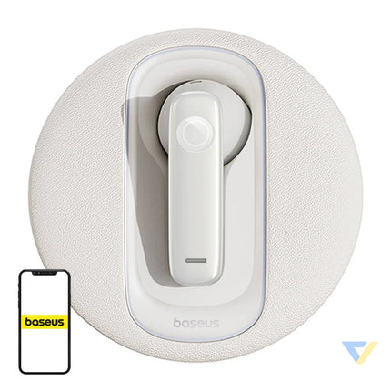 Smart wireless earpiece for car Baseus CM10 (white) Bluetooth headsets