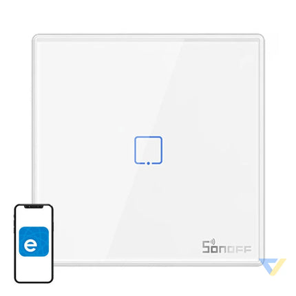 Smart Wireless Wall Switch Sonoff T2EU1C RF 433MHz (1 channel) Switches