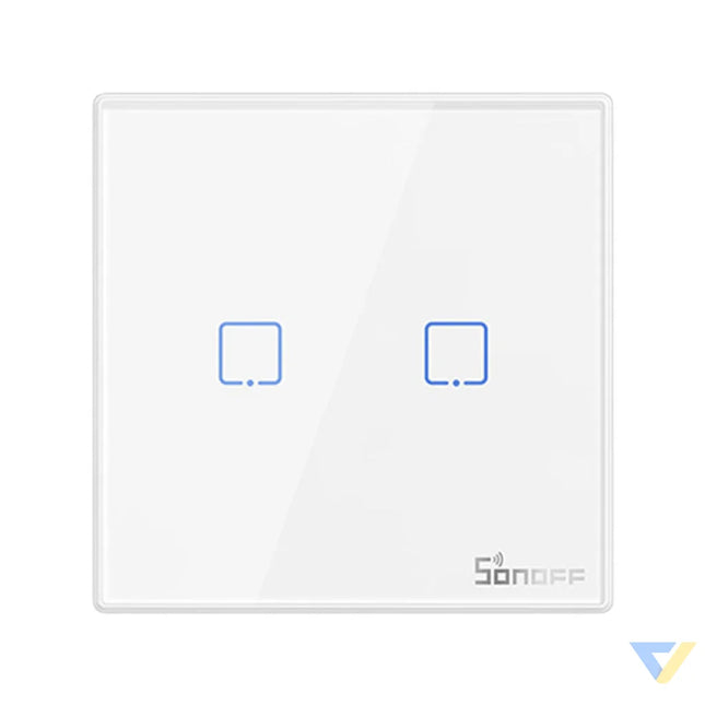Smart Wireless Wall Switch Sonoff T2EU2C RF 433MHz (2 channel) Switches