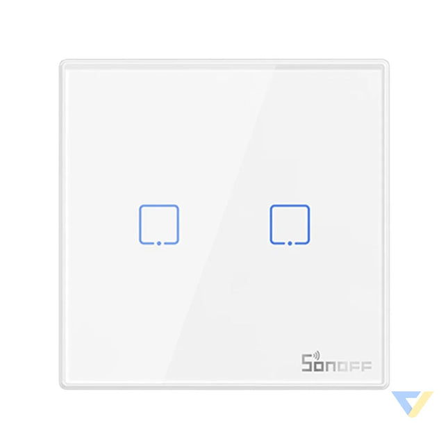 Smart Wireless Wall Switch Sonoff T2EU2C RF 433MHz (2 channel) Switches