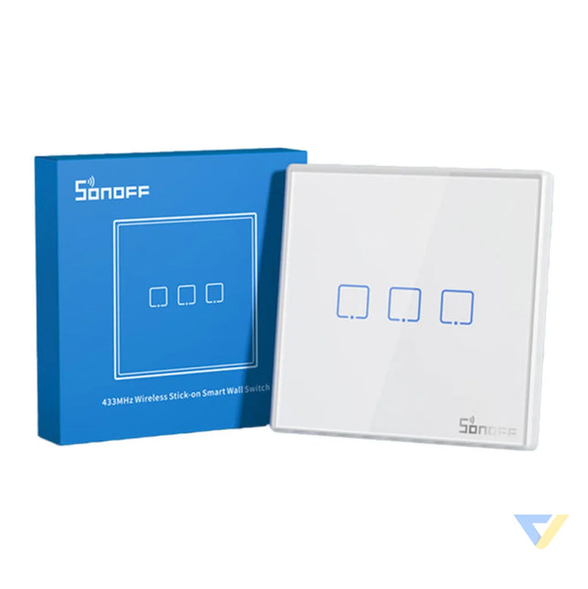Smart Wireless Wall Switch Sonoff T2EU3C RF 433MHz (3 channel) Switches