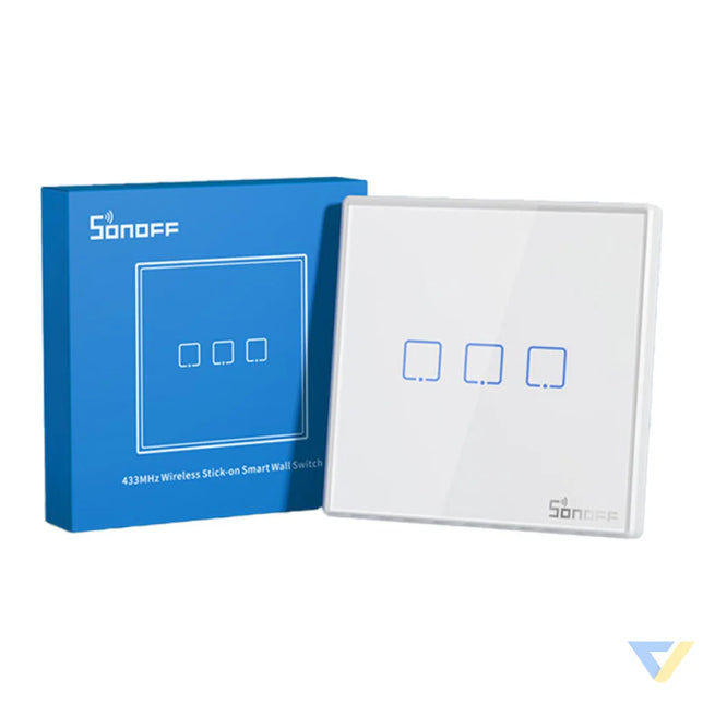 Smart Wireless Wall Switch Sonoff T2EU3C RF 433MHz (3 channel) Switches