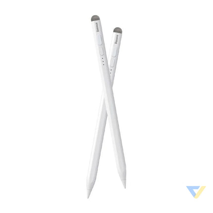 Smooth Writing Stylus with LED Indicators (Active + Passive) White Tablet styluses