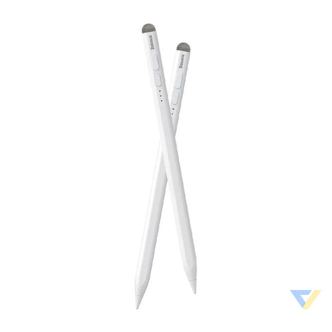 Smooth Writing Stylus with LED Indicators (Active + Passive) White Tablet styluses