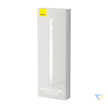Smooth Writing Stylus with LED Indicators (Active) White Tablet styluses