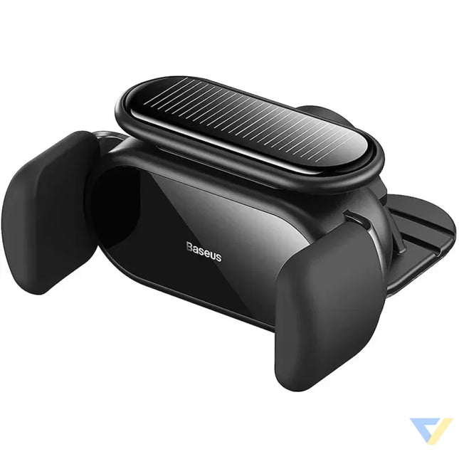 Solar Electric Car Phone Holder Baseus Steel Cannon Pro (Black) Phone holders
