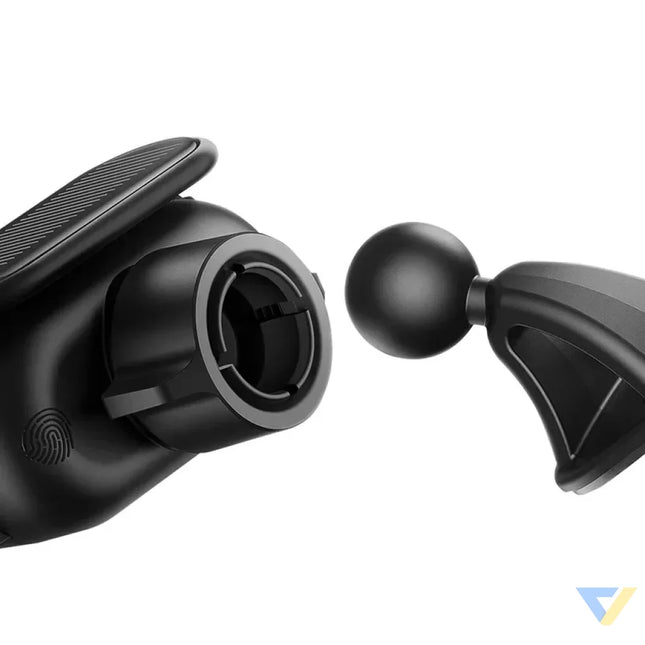 Solar Electric Car Phone Holder Baseus Steel Cannon Pro (Black) Phone holders