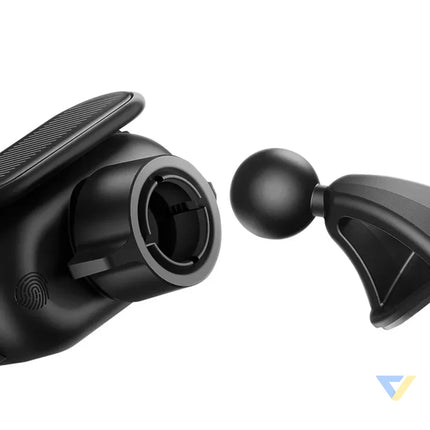 Solar Electric Car Phone Holder Baseus Steel Cannon Pro (Black) Phone holders