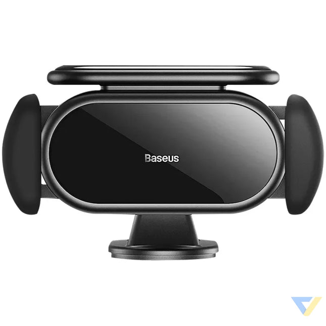 Solar Electric Car Phone Holder Baseus Steel Cannon Pro (Black) Phone holders