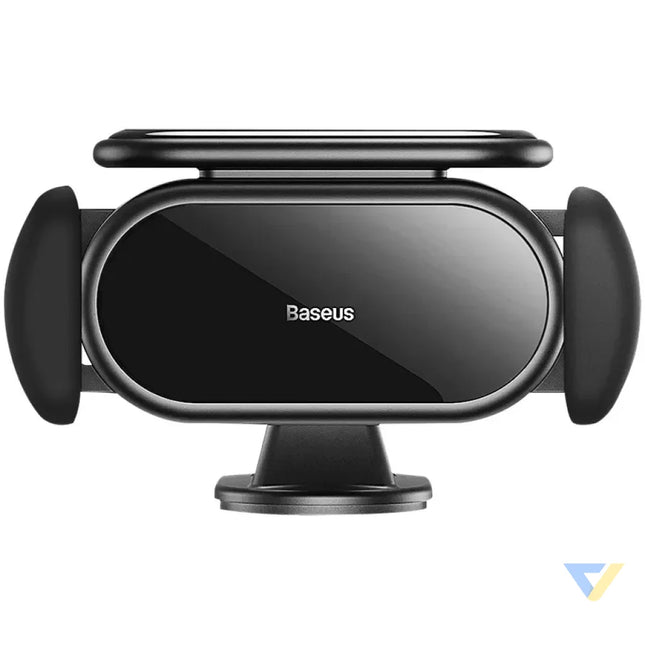 Solar Electric Car Phone Holder Baseus Steel Cannon Pro (Black) Phone holders