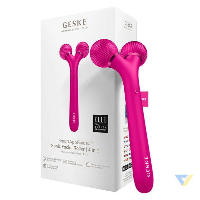 Sonic Facial Roller 4in1 Geske with APP (magenta) Massagers