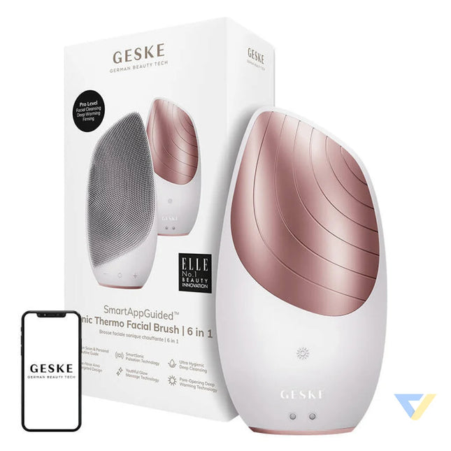 Sonic Thermo Facial Brush 6 in 1 Geske with APP (starlight) Massagers