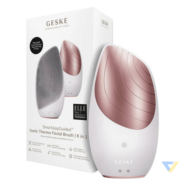 Sonic Thermo Facial Brush 6 in 1 Geske with APP (starlight) Massagers