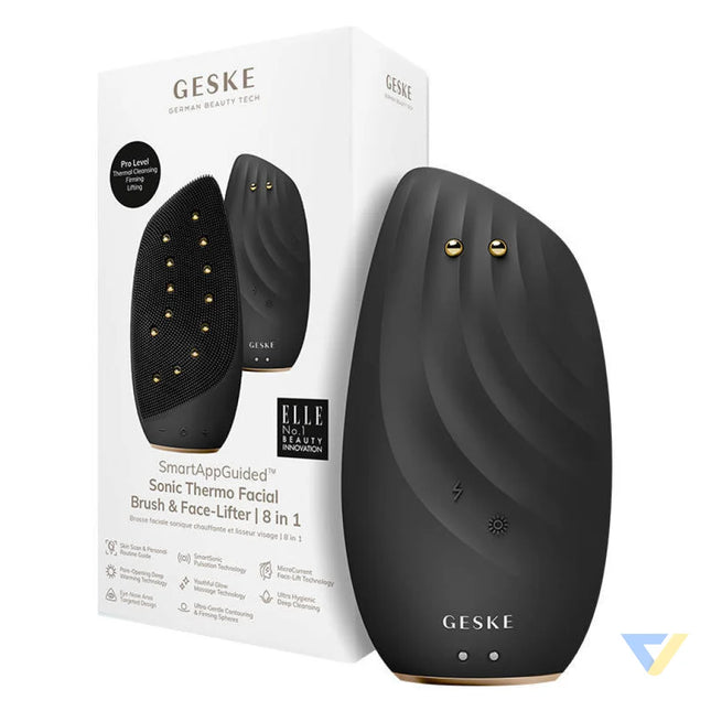 Sonic Thermo Facial Brush & Face Lifter 8in1 Geske with APP (gray) Face cleansing brushes