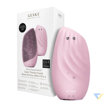Sonic Thermo Facial Brush & Face Lifter 8in1 Geske with APP (pink) Massagers