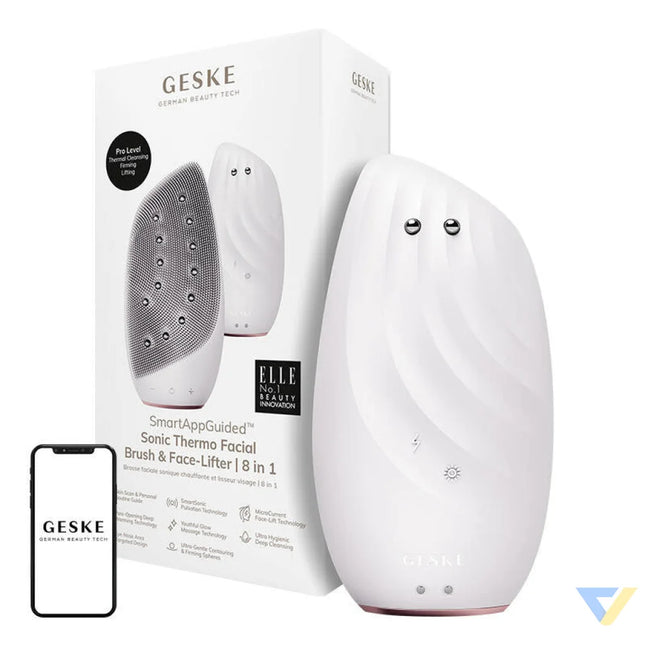 Sonic Thermo Facial Brush & Face Lifter 8in1 Geske with APP (starlight) Massagers