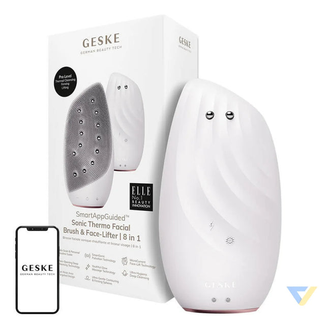 Sonic Thermo Facial Brush & Face Lifter 8in1 Geske with APP (starlight) Massagers