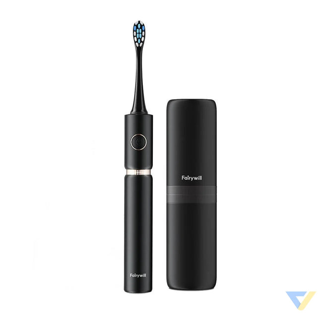 Sonic toothbrush with head set and case FairyWill FW P11 (Black) Sonic toothbrushes