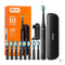 Sonic toothbrush with tips set and travel case D2 (black) Sonic toothbrushes