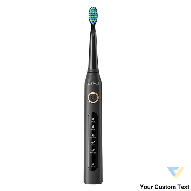 Sonic toothbrushes with head set and case FairyWill FW 507 (Black and pink) Sonic toothbrushes