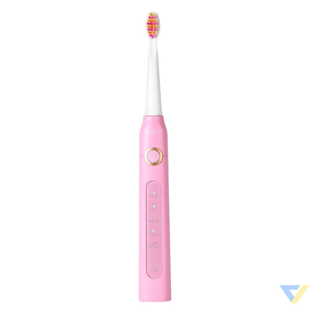 Sonic toothbrushes with head set and case FairyWill FW 507 (Black and pink) Sonic toothbrushes