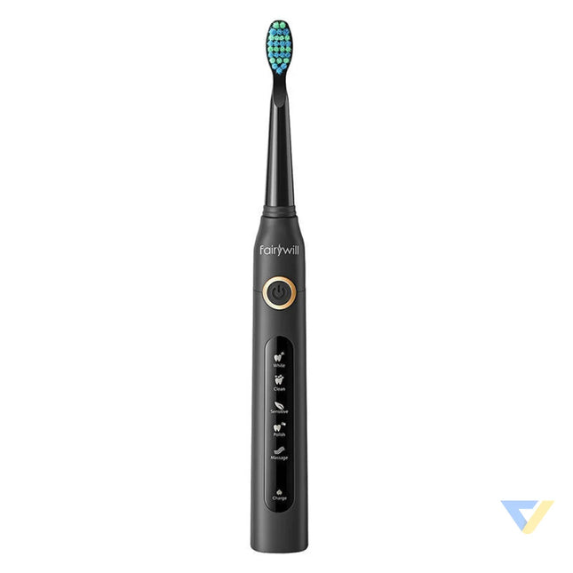 Sonic toothbrushes with head set and case FairyWill FW 507 (Black and pink) Sonic toothbrushes