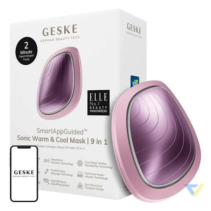 Sonic Warm & Cool Mask 9in1 Geske with APP (pink) Massagers