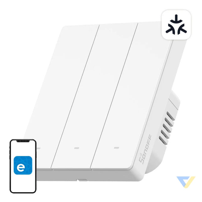 SONOFF M5 3C 80W WiFi Matter smart wall switch (3 channel for frame) Switches