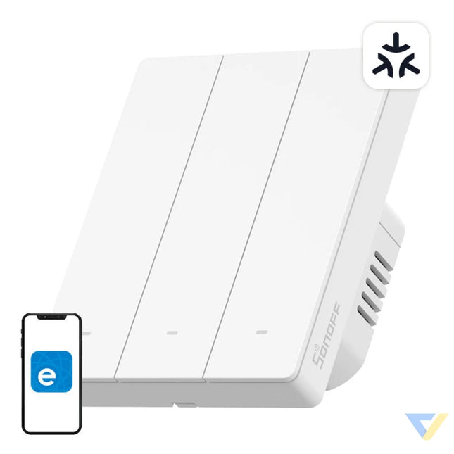 SONOFF M5 3C 80W WiFi Matter smart wall switch (3 channel for frame) Switches