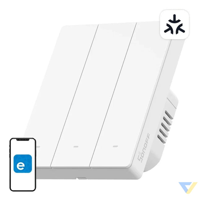 SONOFF M5 3C 80W WiFi Matter smart wall switch (3 channel for frame) Switches