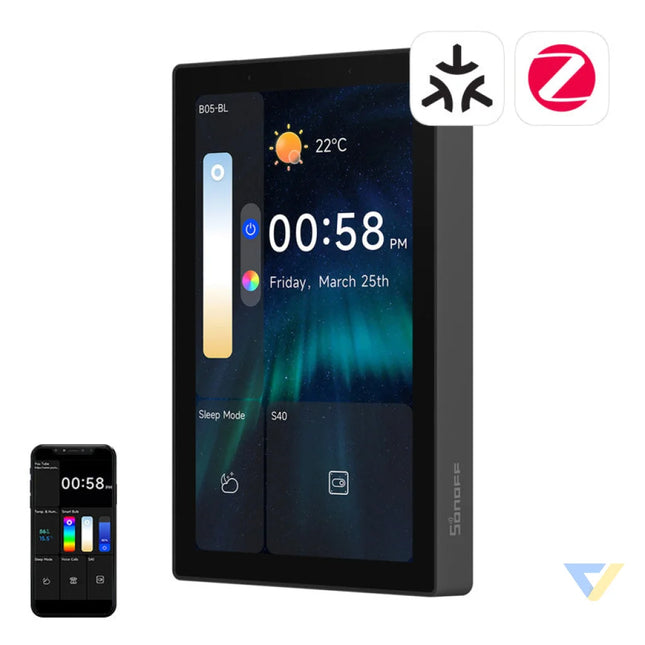 SONOFF NSPanel Pro 120 Smart Control Panel Matter WiFi/Bluetooth/ZigBee (black) Control panels