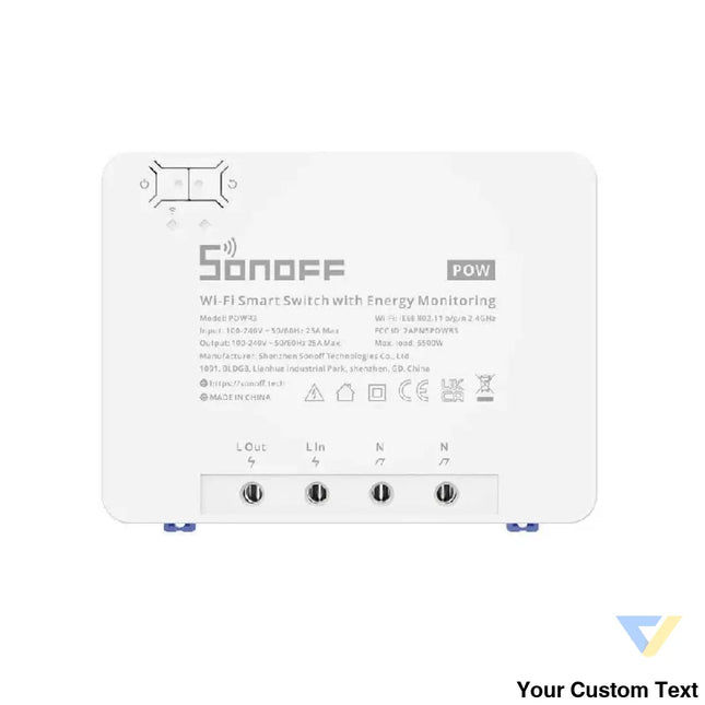 Sonoff POWR3 smart WiFi switch with current measurement function Smart controllers
