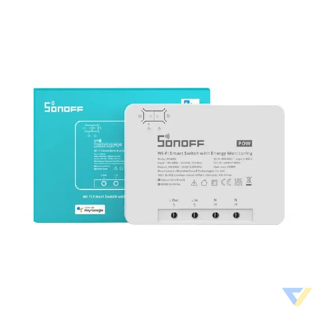 Sonoff POWR3 smart WiFi switch with current measurement function Smart controllers