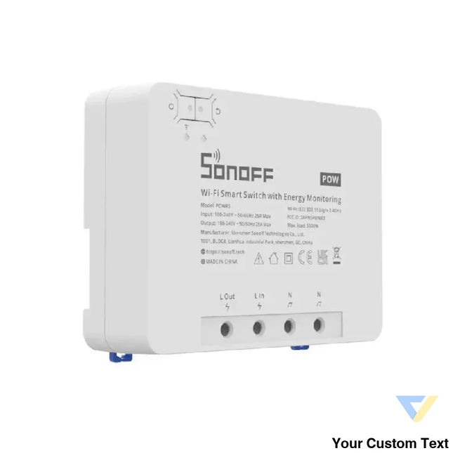 Sonoff POWR3 smart WiFi switch with current measurement function Smart controllers