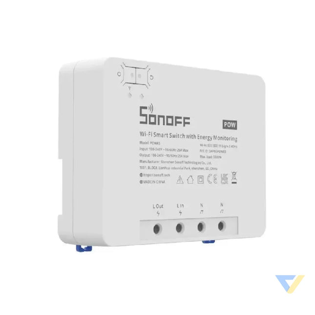Sonoff POWR3 smart WiFi switch with current measurement function Smart controllers