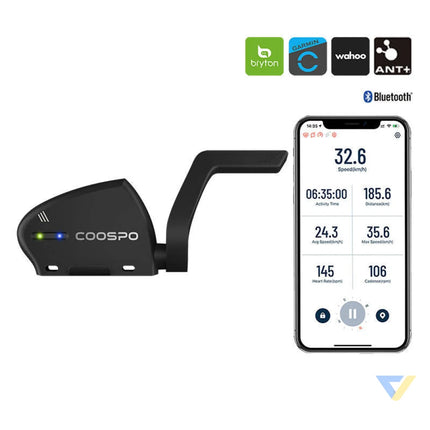 Speed and Cadence Sensor Coospo BK805 compatibile with Wahooo Garmin Bryton etc. Sensors