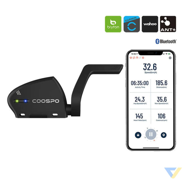 Speed and Cadence Sensor Coospo BK805 compatibile with Wahooo Garmin Bryton etc. Sensors