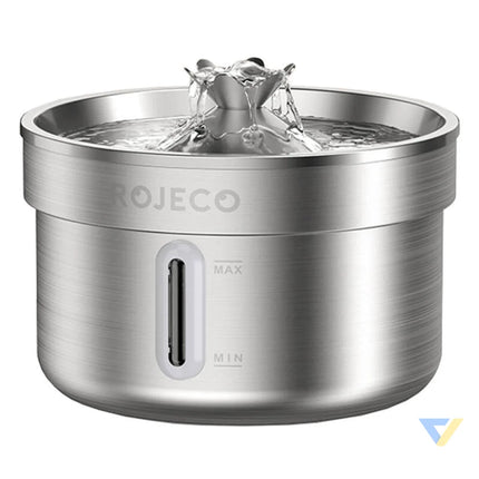 Stainless steel fountain / drinker for dog and cat 2l Rojeco Water dispensers