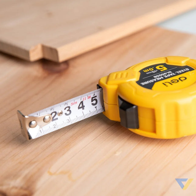 Steel Measuring Tape 5m/19mm Deli Tools EDL9005B (yellow) Measuring tools