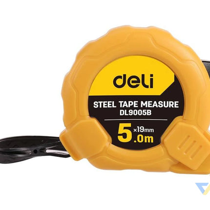 Steel Measuring Tape 5m/19mm Deli Tools EDL9005B (yellow) Measuring tools