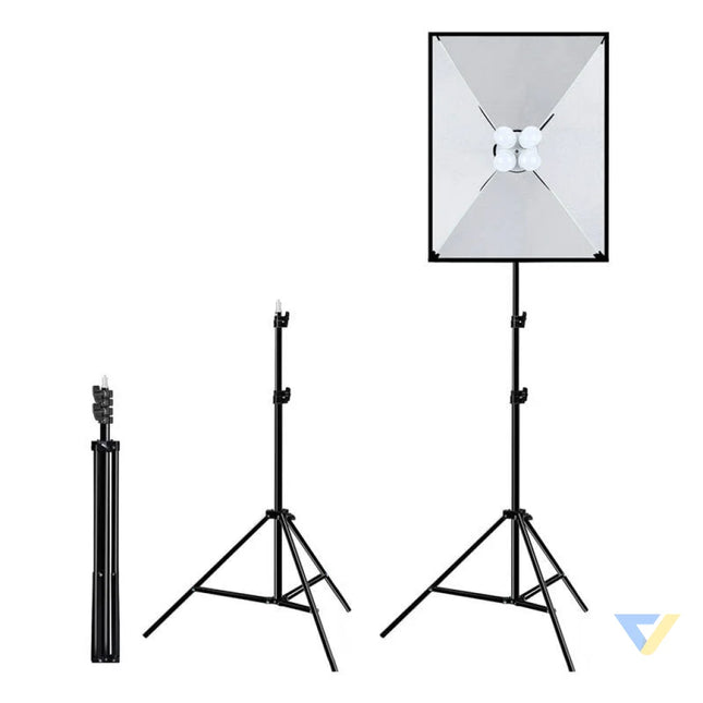 Studio set Puluz softbox 50x70cm tripod LED bulb 4 pcs PU5071EU Softboxes