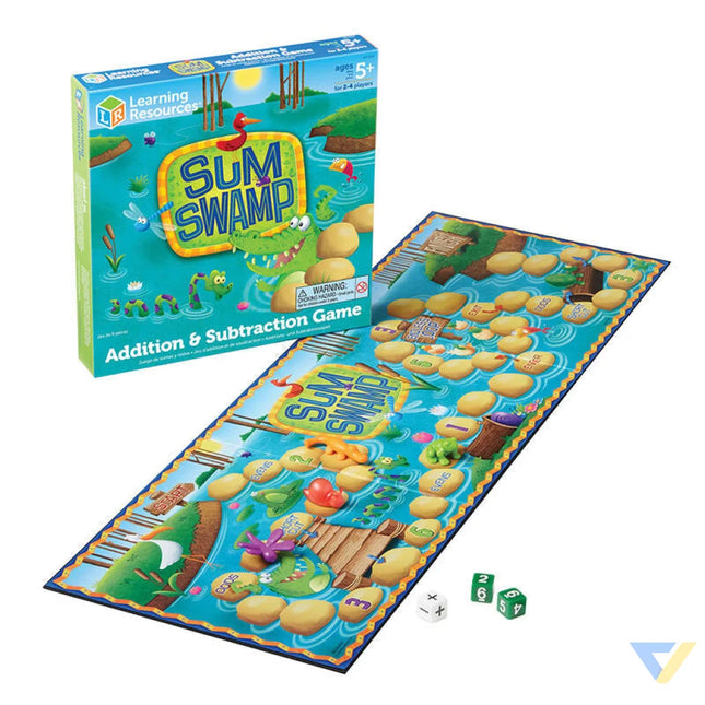 Sum Swamp Addition & Subtraction Game Learning Resources LER 5052 Educational and interactive