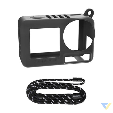 Sunnylife OA5 BHT885 D silicone case with strap for ACTION 5 PRO (black) Cases and covers