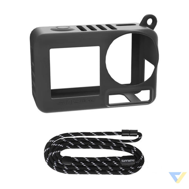 Sunnylife OA5 BHT885 D silicone case with strap for ACTION 5 PRO (black) Cases and covers