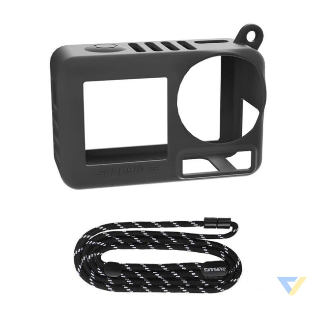 Sunnylife OA5 BHT885 D silicone case with strap for ACTION 5 PRO (black) Cases and covers